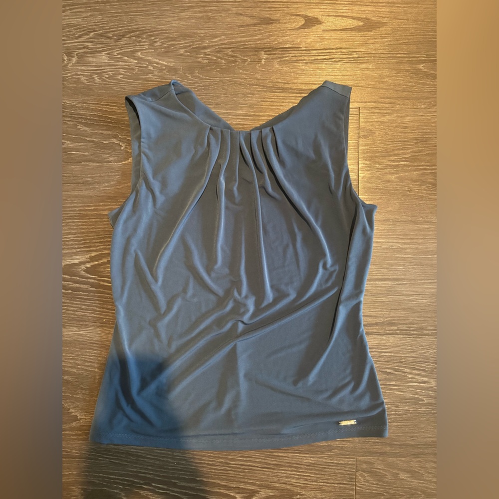 Calvin Klein Navy Blue Top Size Small